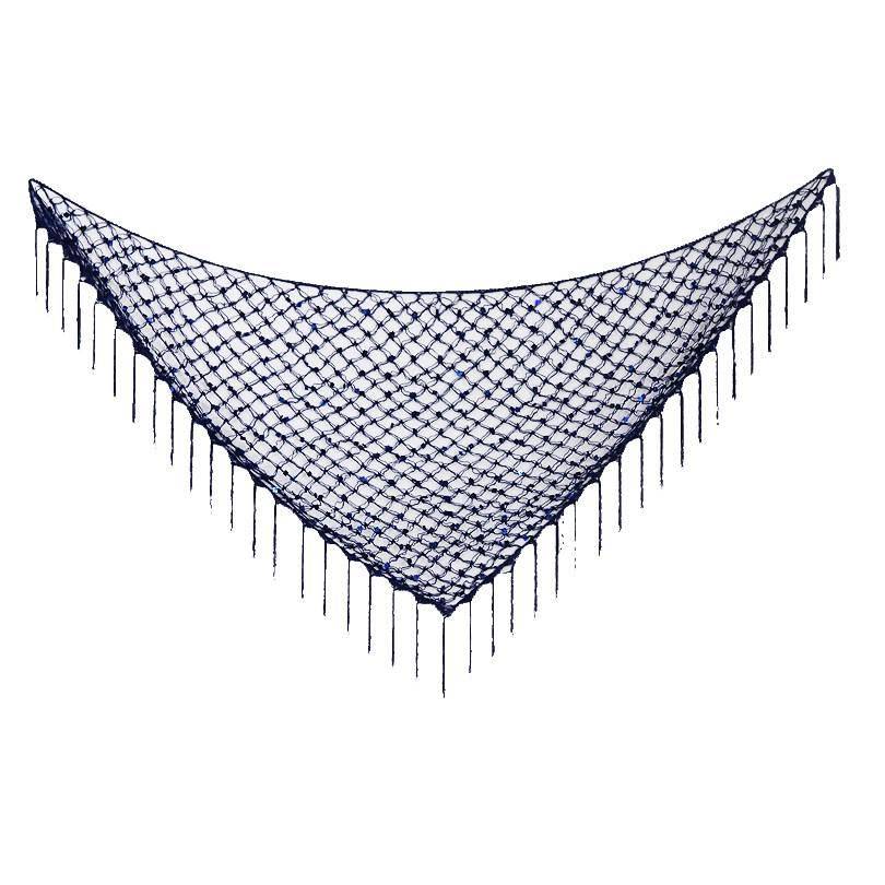 Belly dance performance sequin lumbar chain fishing nets, the drama scarf dance exercise hollowed outbone hip hip towel