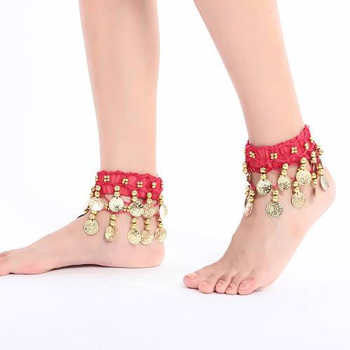 Belly dance jewelry Indian dance foot chain performance jewelry chiffon foot decoration dance performance foot