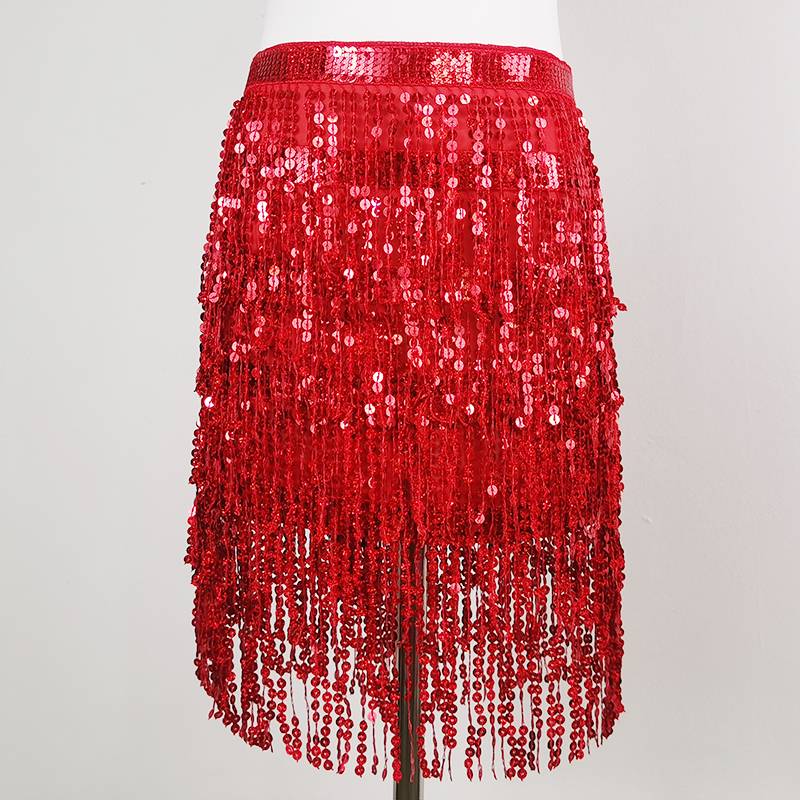 Belly dance waist chain Indian dance scarf Latin dance souper belt increases and widen the dense waist towel, adult five floors