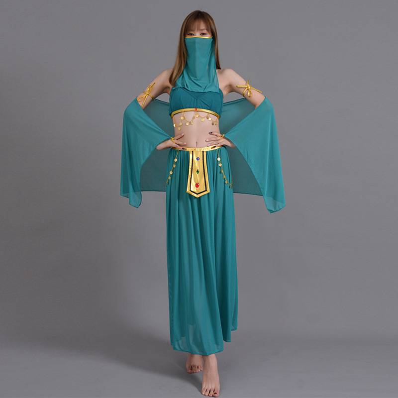 Belly dance suit Dance clothes Exotic style Indian dance watch performance service women's Western princess clothing stage