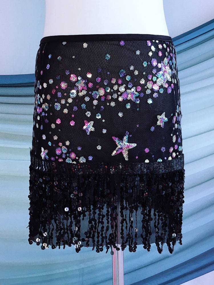 Belly dance waist chain 2024 new sequins lumbar scarf beginner belt hip hip -to -bead sissua waist jewelry