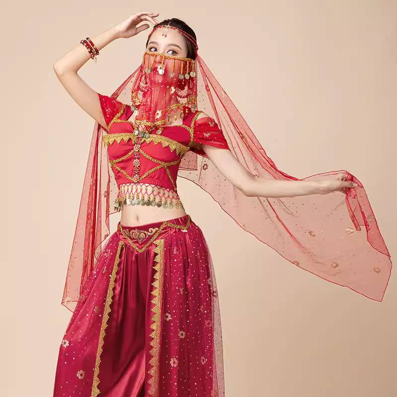 Belly Dance Head Scarf Settlement Meson Dunhuang Dunhuang Dun Dance Female Jasmine Princess Mandarin Headgear