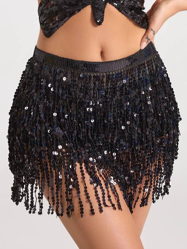 Belly dance hip scarf new Oriental dance waist chain waist scarf fart curtain dancing dance souper dance dance waist sequin belt