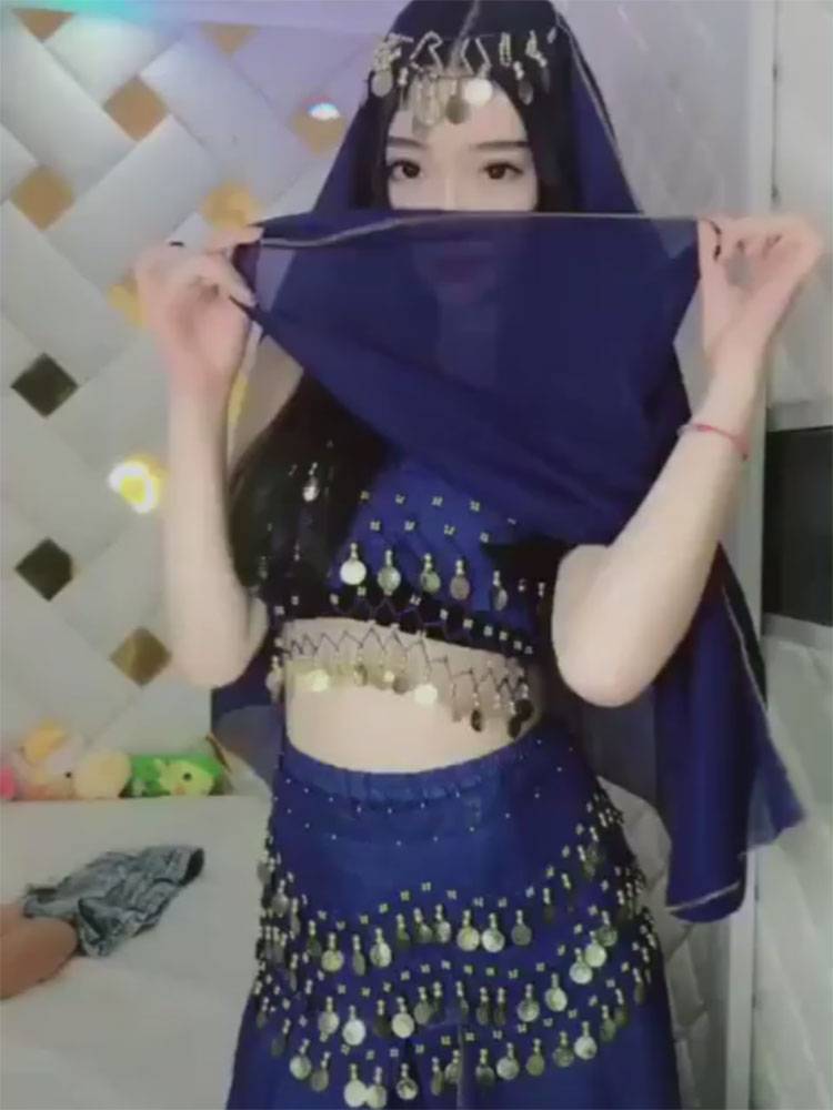 Indian dance performance dance clothing adult belly dance female Tianzhu new skirt set Douyin fairies sexy