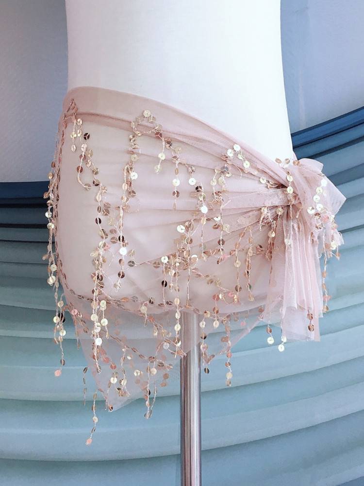 2024 belly dance waist chain exercise Xiaoyu children's performance service Oriental dance exercise, streaming, multi -hip scarf and waist scarf