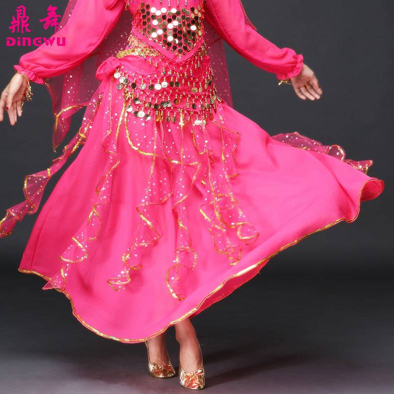 Belly dance skirt skirt big skirt, Xinjiang dance skirt performance service Indian dance skirt sequel skirt female