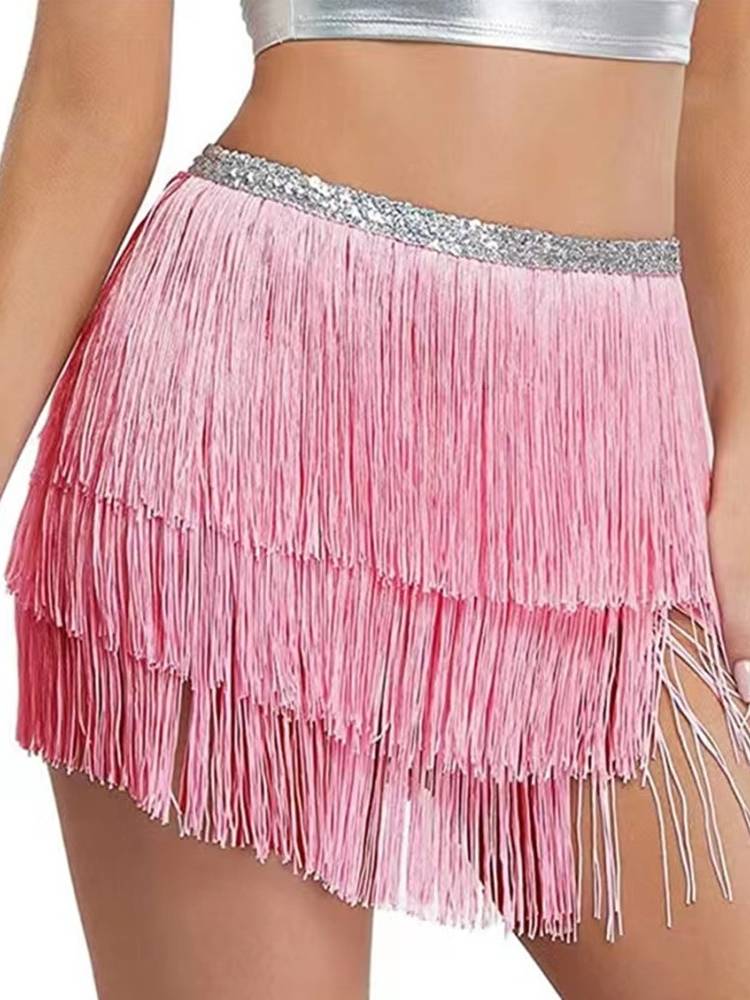 New belly dance Lauddin dance exercise, waist chain hip -hip skirt, sequins, streaming Suximi heavy workers inspiring performances