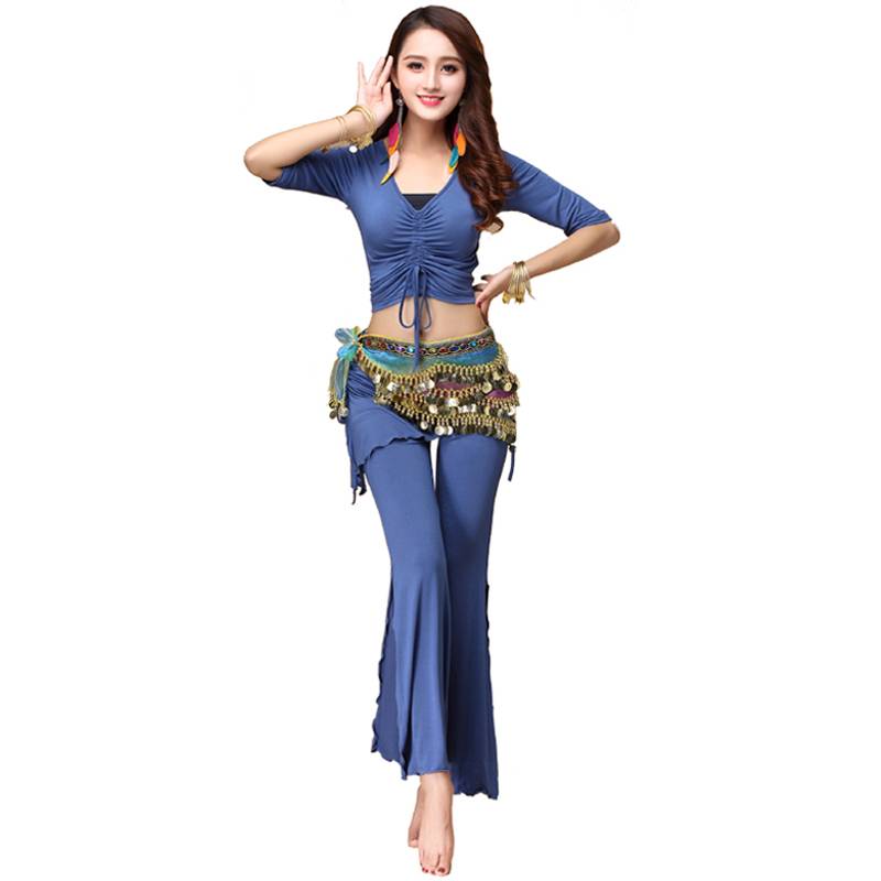 Belly dance clothing female practice service 2024 Spring and autumn and winter new beginner sets of pants Modal sexy and thin