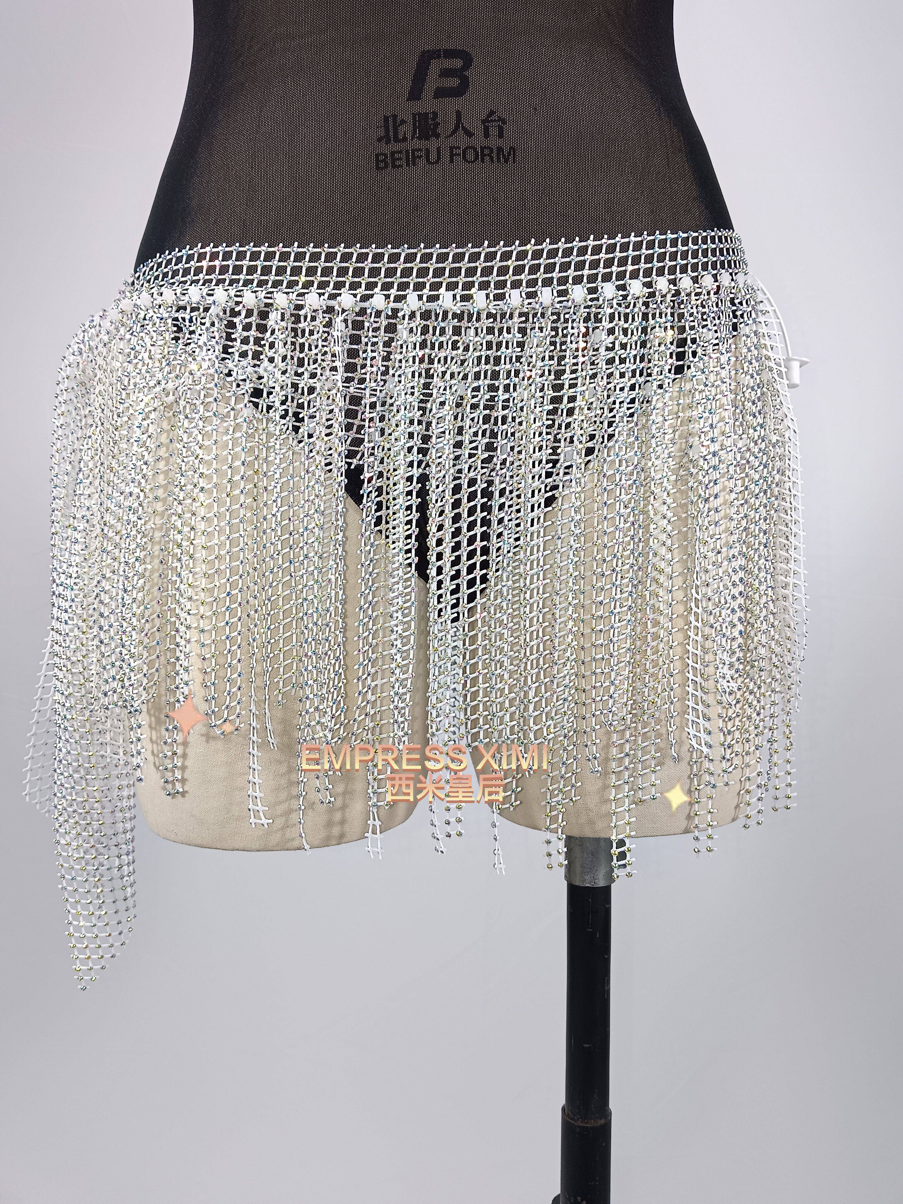 Belly dance waist chain Diamond hip scarf new multi -layer streaming drill drill fart curtain dance service group performance service 2024