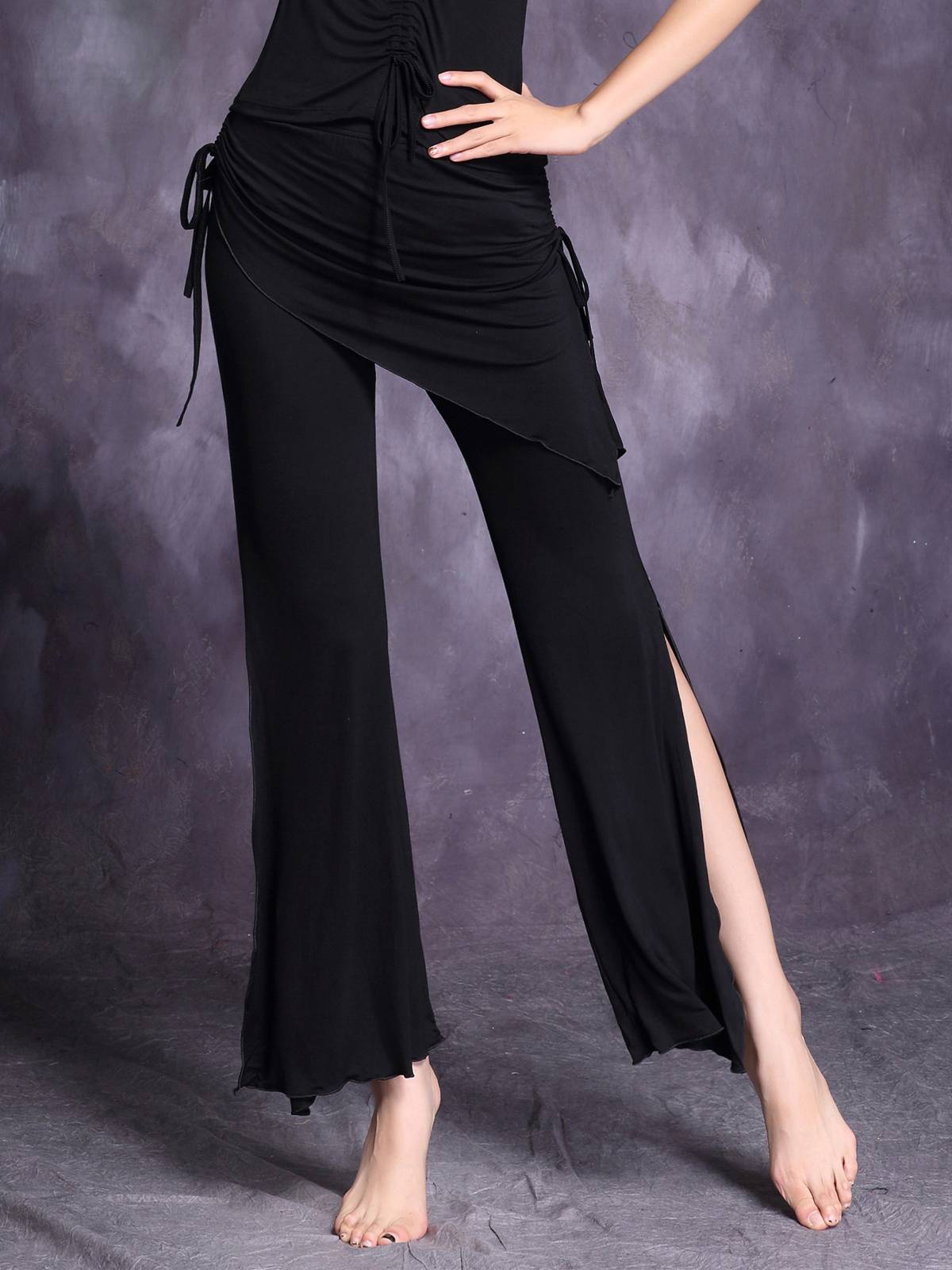 Belly dance under the pants practice service female 2024 new set of Modal wide -leg pants big size performance spring and summer clothes