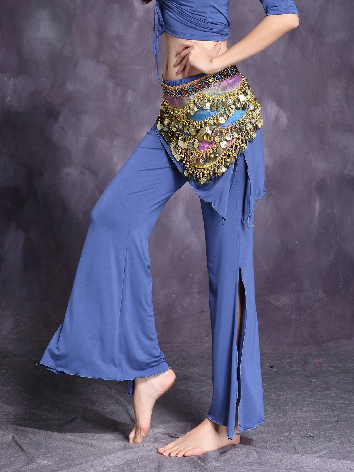 Belly dance under the pants practice service female 2024 new set of Modal wide -leg pants big size performance spring and summer clothes