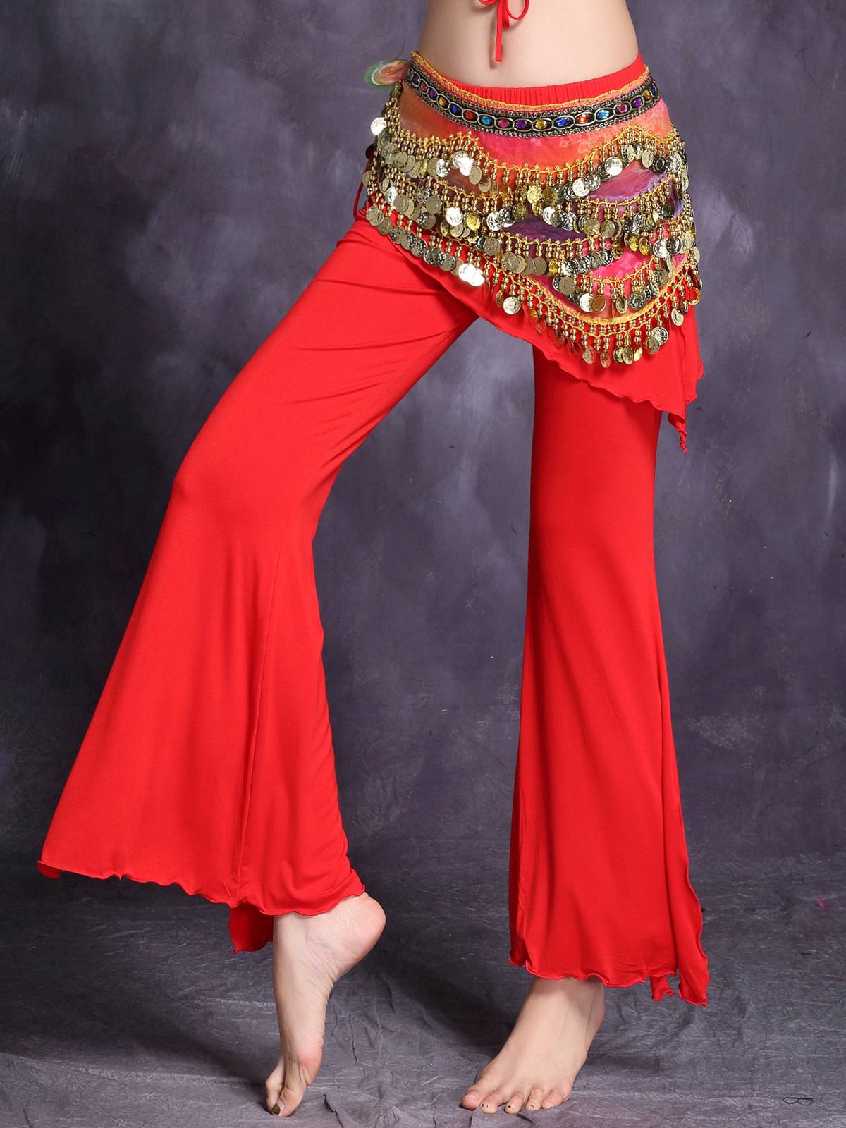 Belly dance under the pants practice service female 2024 new set of Modal wide -leg pants big size performance spring and summer clothes