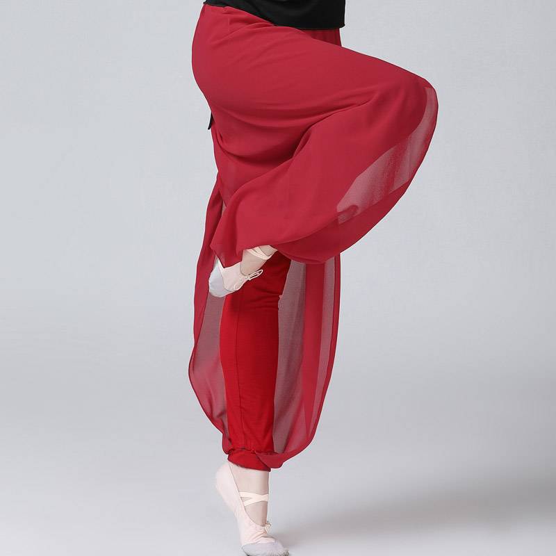 Belly Dance 2021 New Female Autumn and Winter Model Practice Black Pants Modern Dance Spring Spinning Pants is thin and versatile