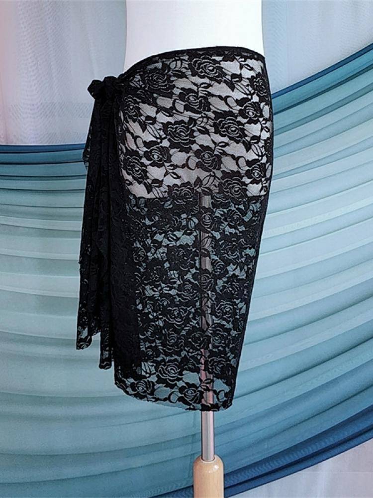 Belly Dance 2024 new sexy lace mesh gauze hip -hip scarf oriental dance delegation training exercises multi -color optional