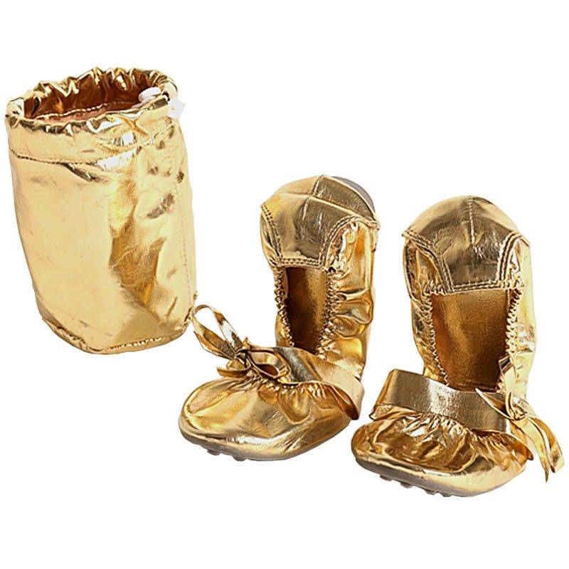 Belly Dance beef tendon soft bottom Indian dance shoe square dance exercise national dance shoes golden shoes to send shoes and bags