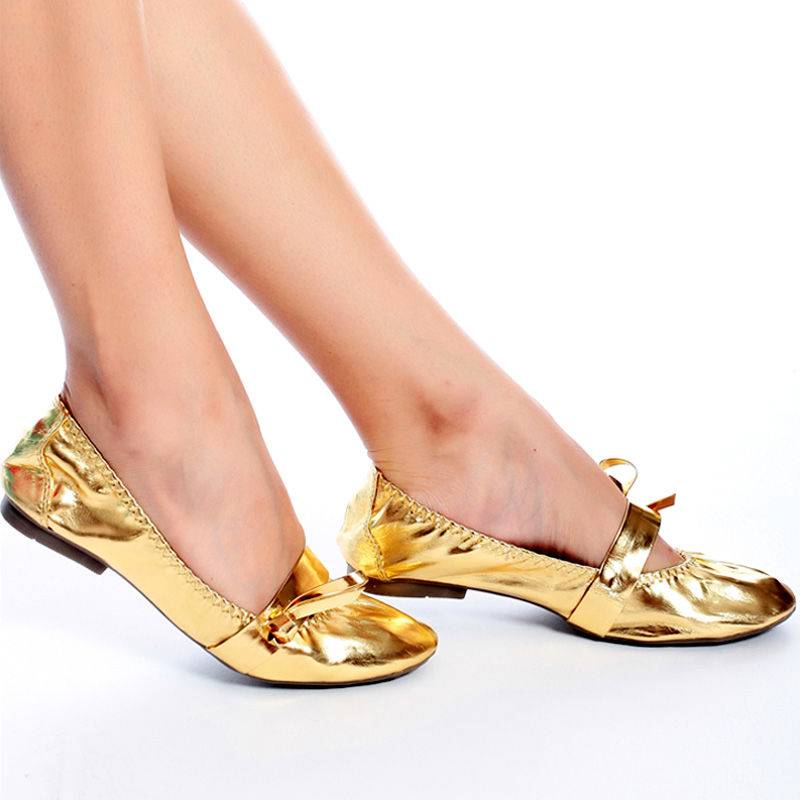 Belly Dance beef tendon soft bottom Indian dance shoe square dance exercise national dance shoes golden shoes to send shoes and bags