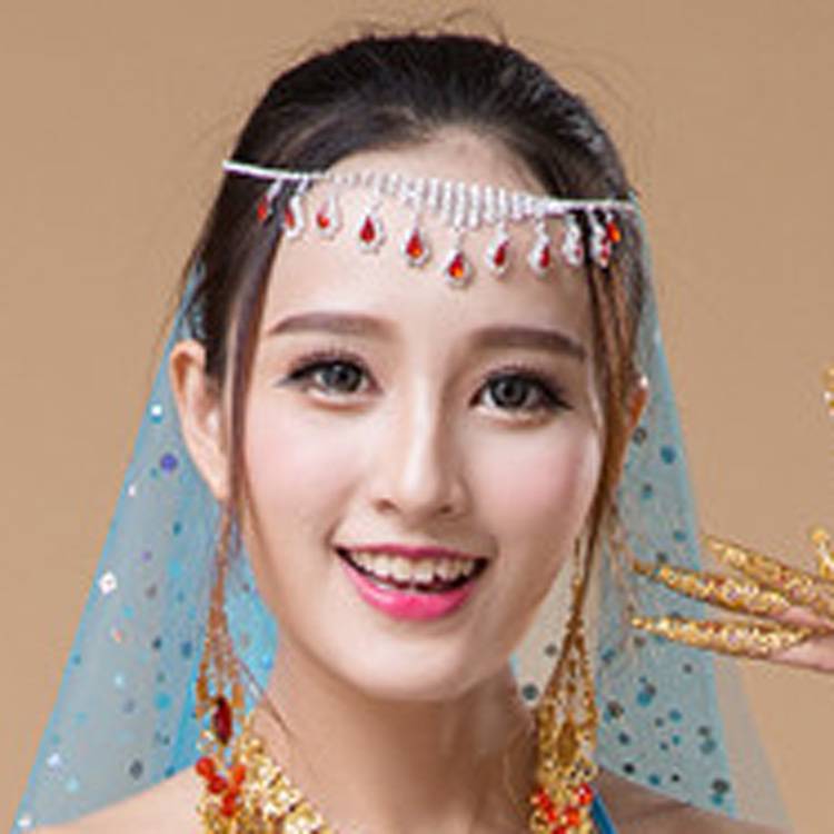 Indian dance belly dance accessories jewelery dance table necklace peridine performance prop glory chain chain nasal chain fingernails