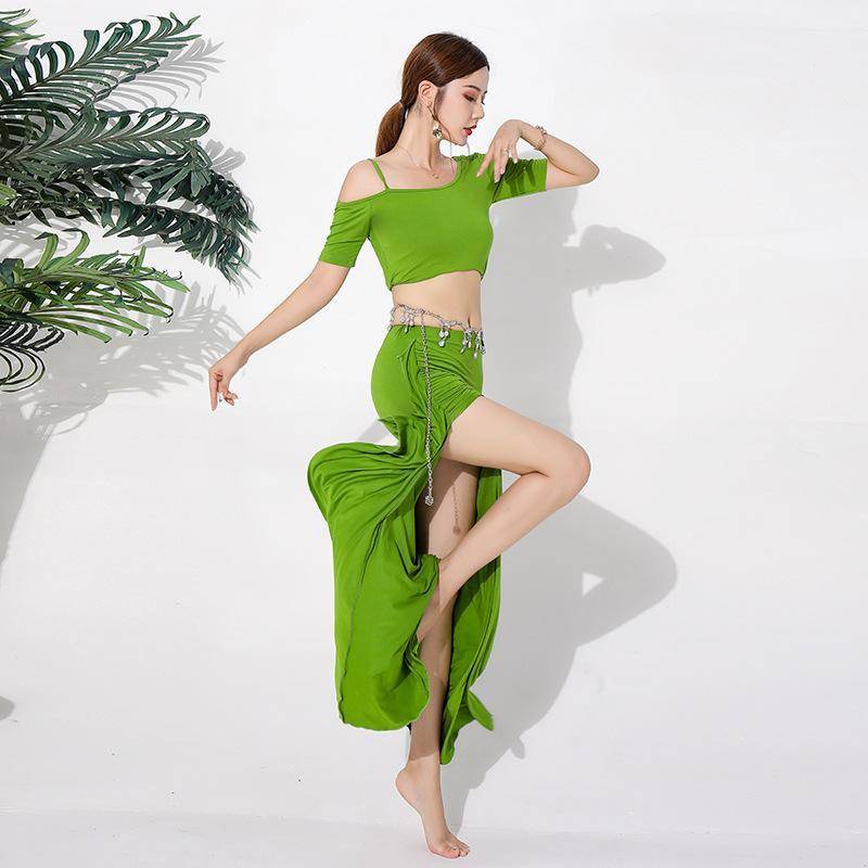 Belly dance new practice suit set Modal sexy Oriental 2022 long skirt beginner dance clothing performance