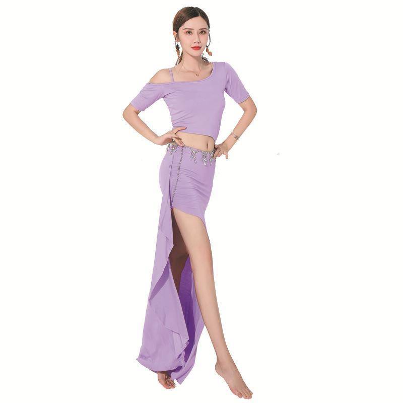 Belly dance new practice suit set Modal sexy Oriental 2022 long skirt beginner dance clothing performance