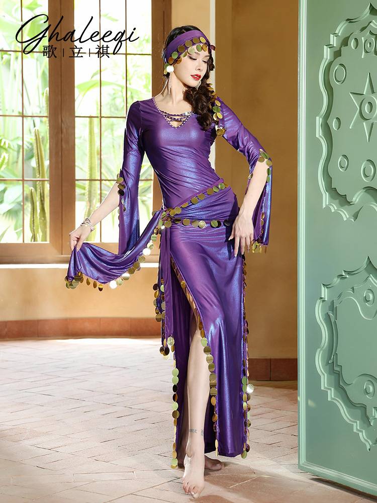 Ge Qiqi Belly Dance SAIDI Dance Club Side Plasma Powder Autumn and Winter New Dance Performance Performance Service Group Services
