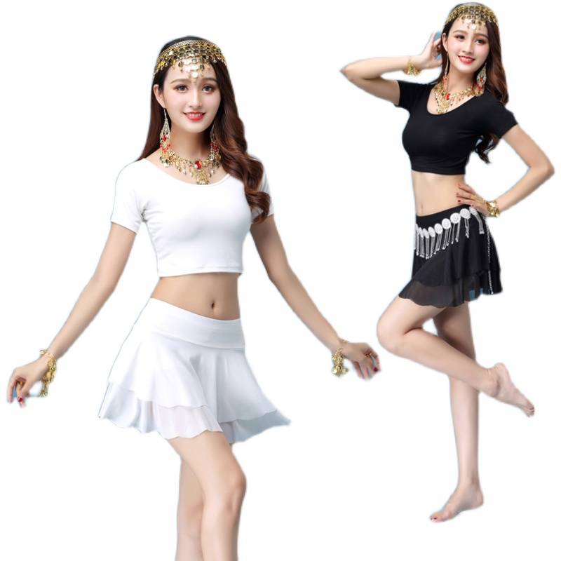 Belly Dance Clothing Female Practice Service 2023 New Jiuzong Scholar Scholars Sino Modal sexy dance short skirt