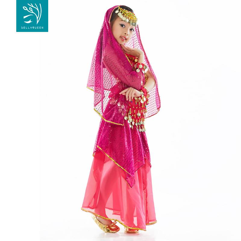 Dancer children's golden flat dance shoes new belly dance shoes belly dance practice exercise performance performance shoes