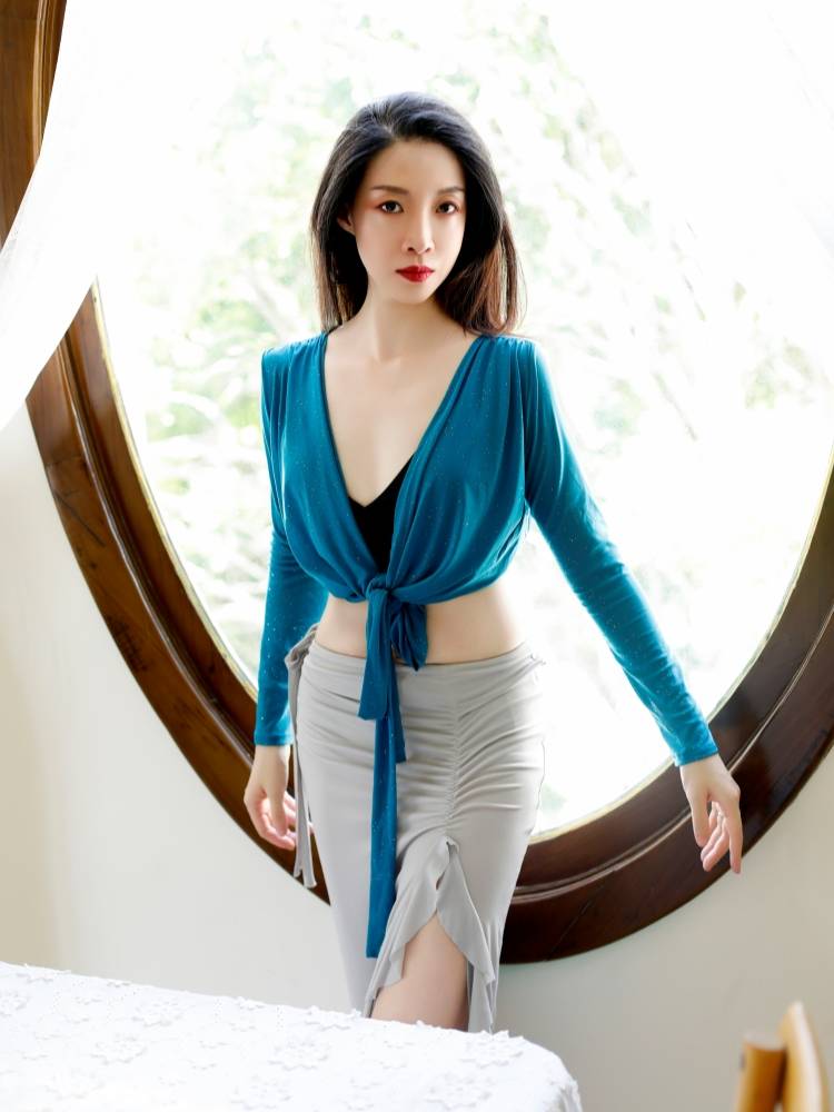 Ji Xiaobai Original Oriental Dance Dance Belly Dance Dance Lotus Sleeping Skin Skin Brewing Bottom Pants Lale