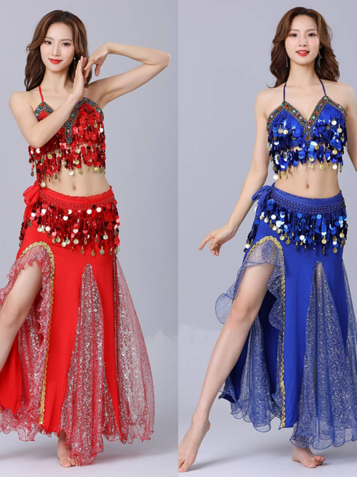 Belly Dance Set 2023 New Xinjiang Egypt's Indian Dance Server high -end performance clothes skirt women practice clothing