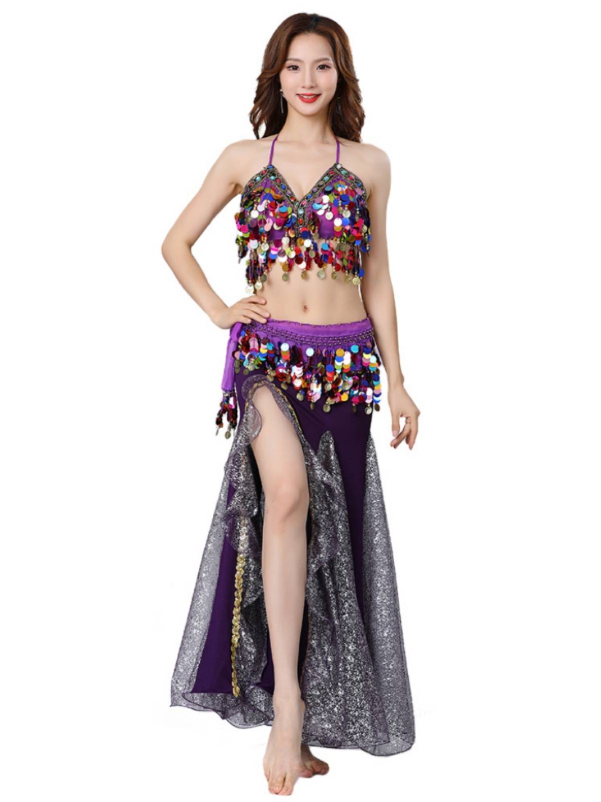 Belly Dance Set 2023 New Xinjiang Egypt's Indian Dance Server high -end performance clothes skirt women practice clothing