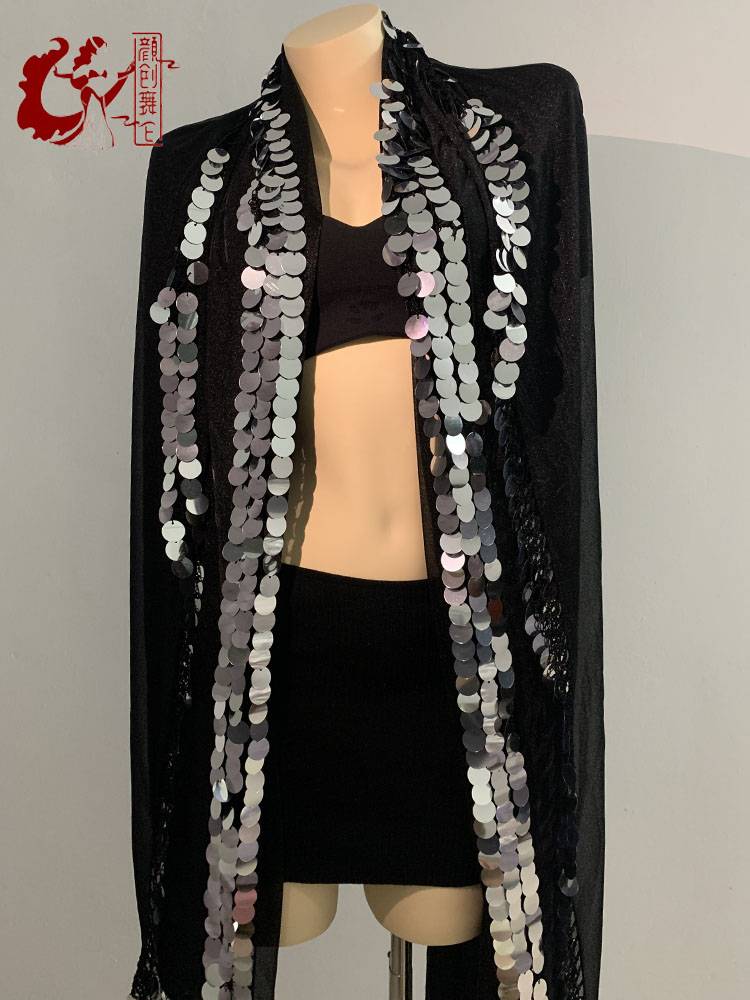 Belly dance Malaya scarf folk dance sequins hand gauze throwing gauze adult children belly dance accessories Malaya