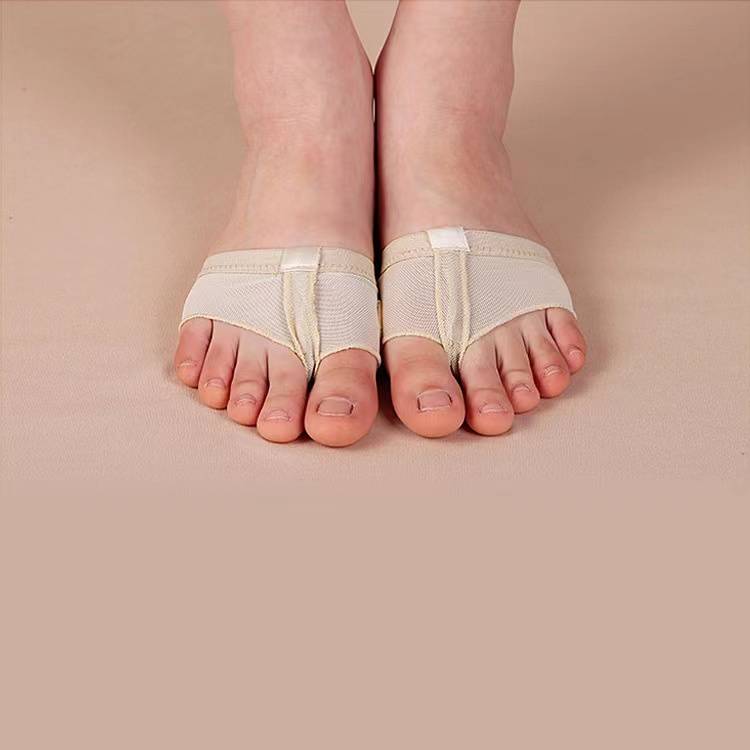 2022 new two -hole belly dance half -shoe foot handle ballet gymnastics dance exercise shoes Latin dance front palm
