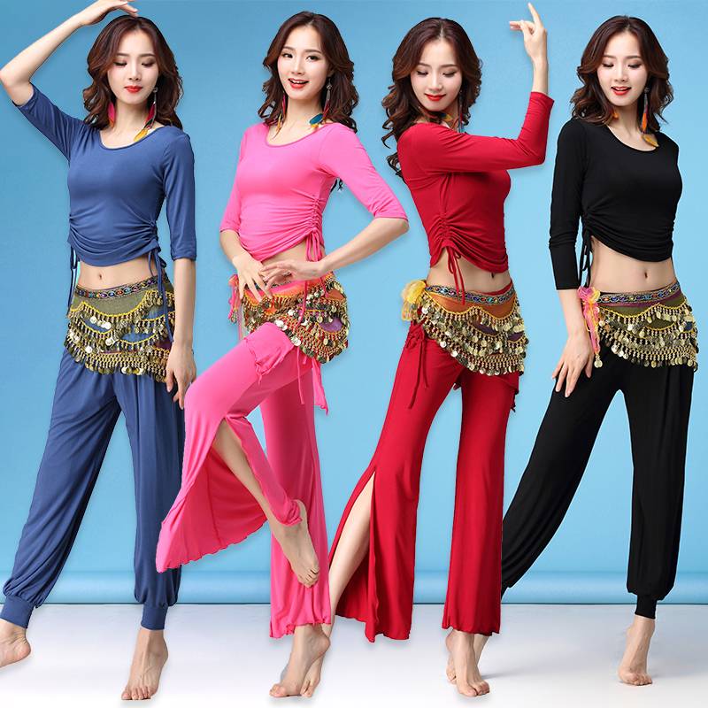 Belly dance clothing female beginner Modal's thin practice service belly dance 2022 summer new set sexy