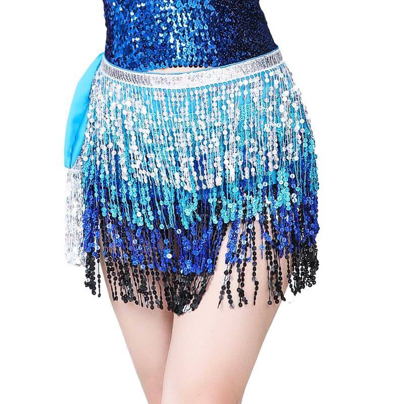 Belly Dance Sequin Tassel WAIST CHAIN ​​GIRL Belly Dance Sequenant Flat Chain