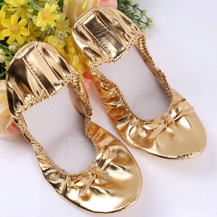 Dance Shoes Female Soft Bottom Practice Shoes Adult Children Indian Golden Cat Pack Shoes Ethnic Dance Belly Dance New Women