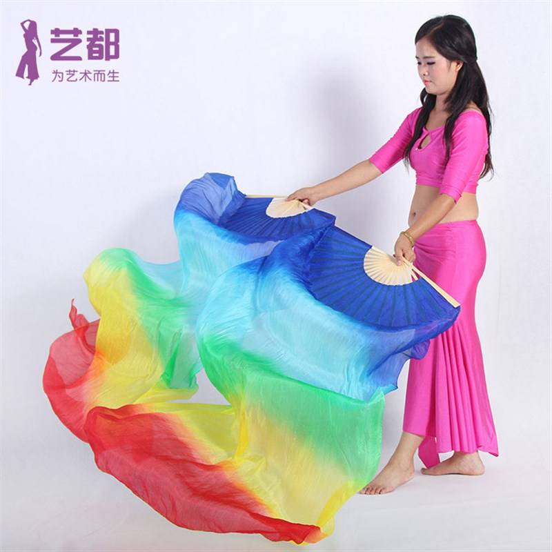 Fast-to-go belly fan, pure silk fan, pure hand-to-hand incremental fan to support customization