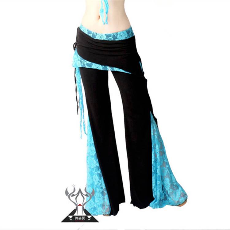 Belly Dance Blog Pants Lace Pants Indian Dance Pants Oriental Dance Pants Printer Dance Fan Touncing Pants