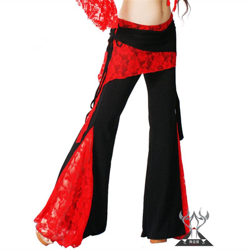 Belly Dance Blog Pants Lace Pants Indian Dance Pants Oriental Dance Pants Printer Dance Fan Touncing Pants