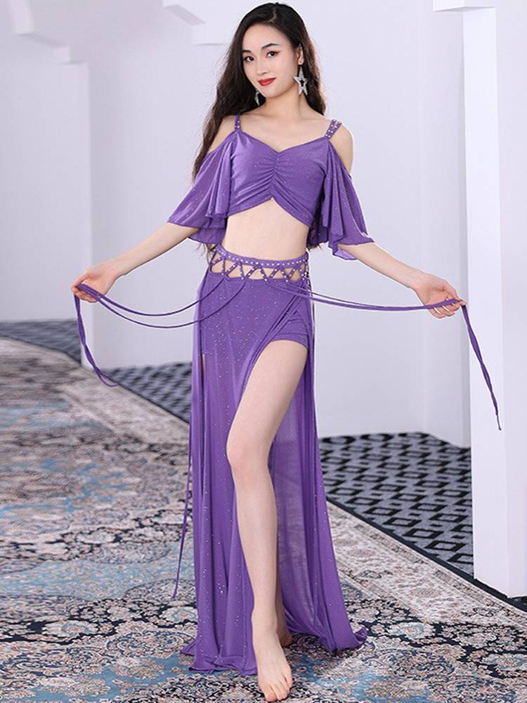 Belly Dance Clothing 2023 New Flash Sustainable Performance Performance Dance Set Slip Slender Oriental Dance Performance Service