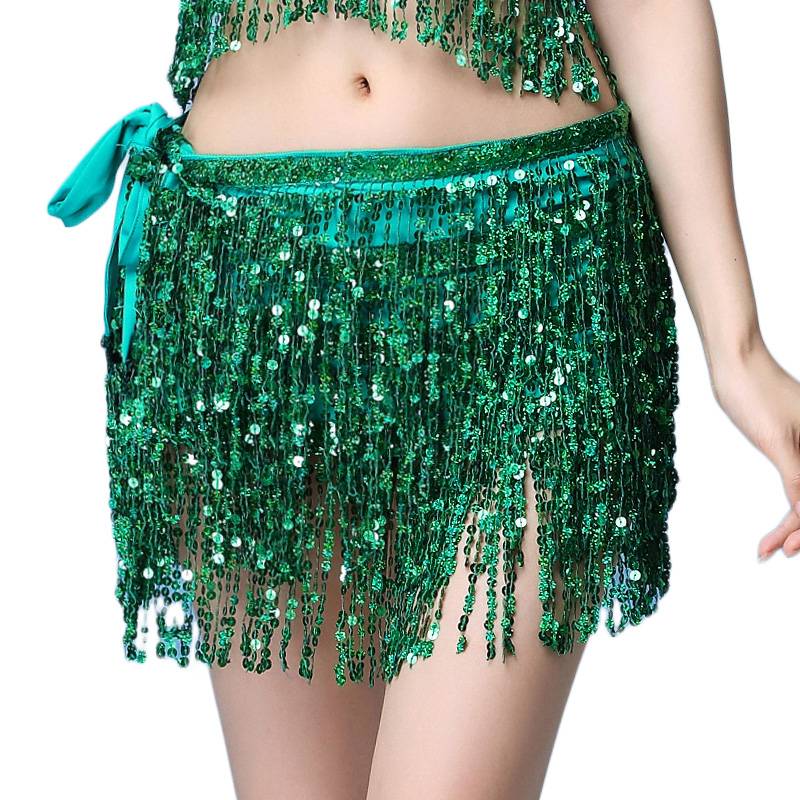 Belly dance waist scarf beginner new dance belt sequins, streamline hip hipline nightclub Latin dance oriental dance waist chain