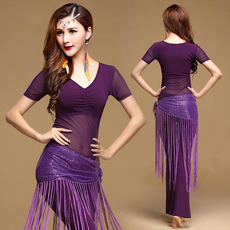 Belly dance exercise service 2024 new set clothing female Oriental dance performance junior scholar sexy yoga clothing