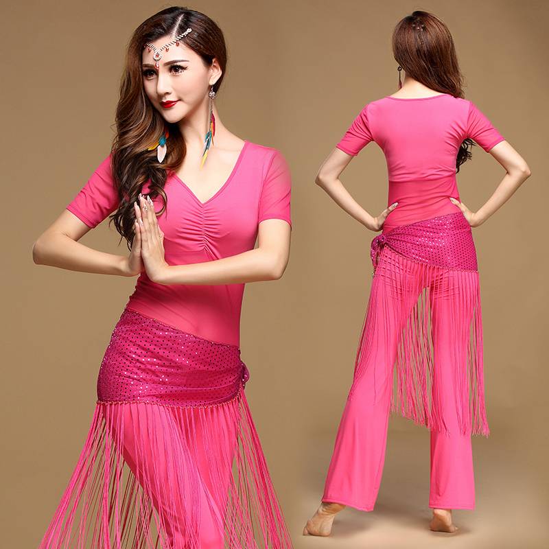 Belly dance exercise service 2024 new set clothing female Oriental dance performance junior scholar sexy yoga clothing