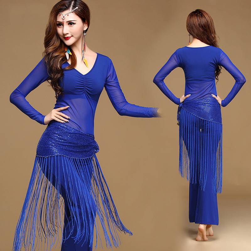 Belly dance exercise service 2024 new set clothing female Oriental dance performance junior scholar sexy yoga clothing