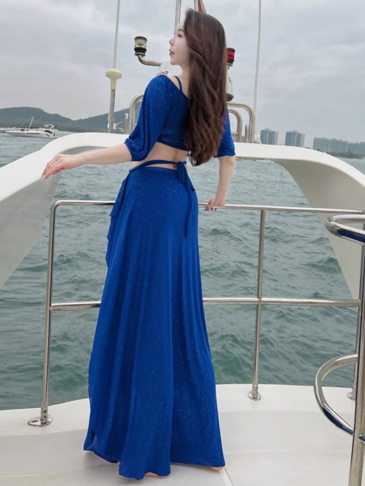 Belly Dance French Palace Wind Skirt Set New Oriental Dance Watch Performance Practice Female Group Service Class 2024