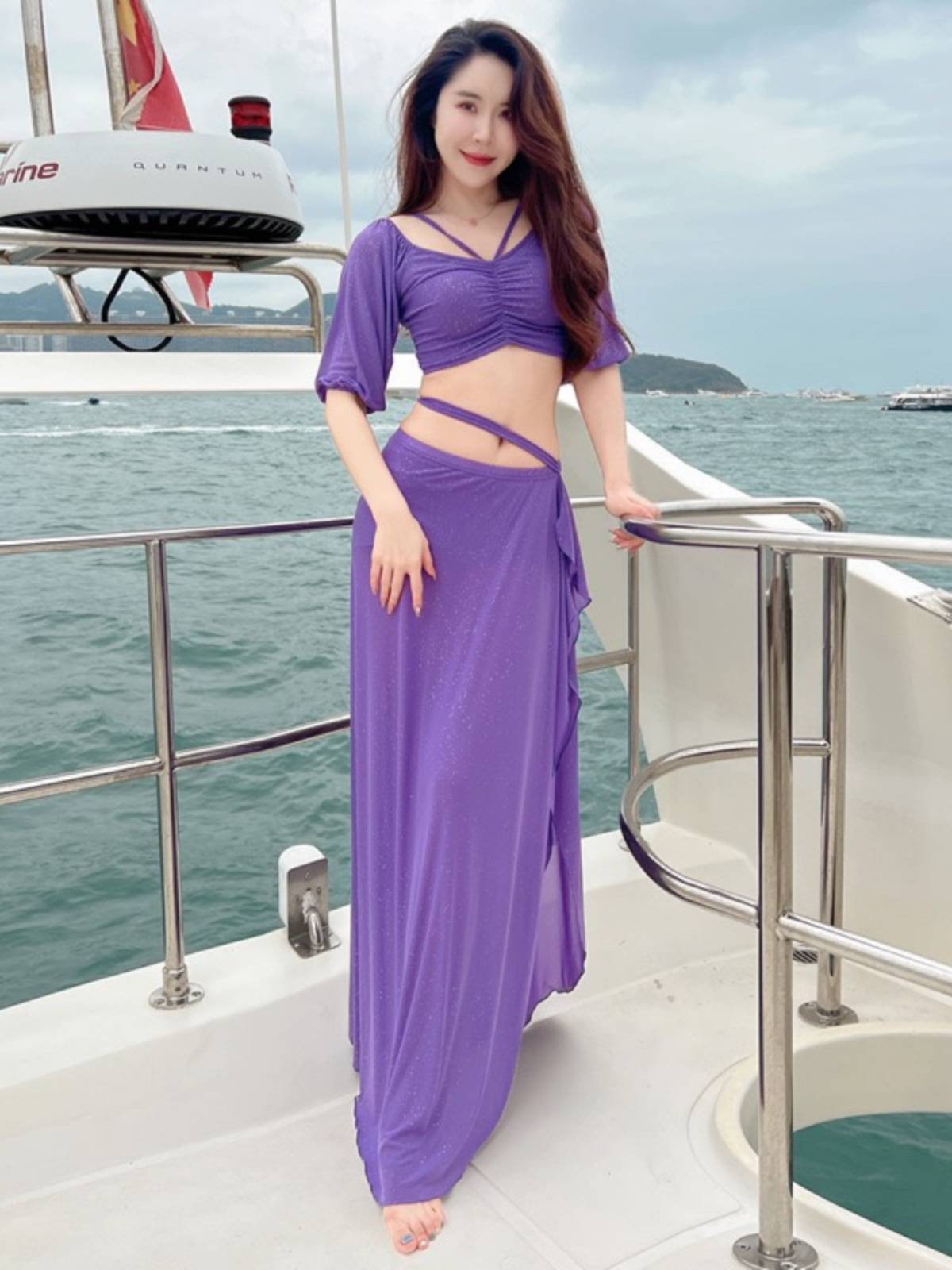 Belly Dance French Palace Wind Skirt Set New Oriental Dance Watch Performance Practice Female Group Service Class 2024