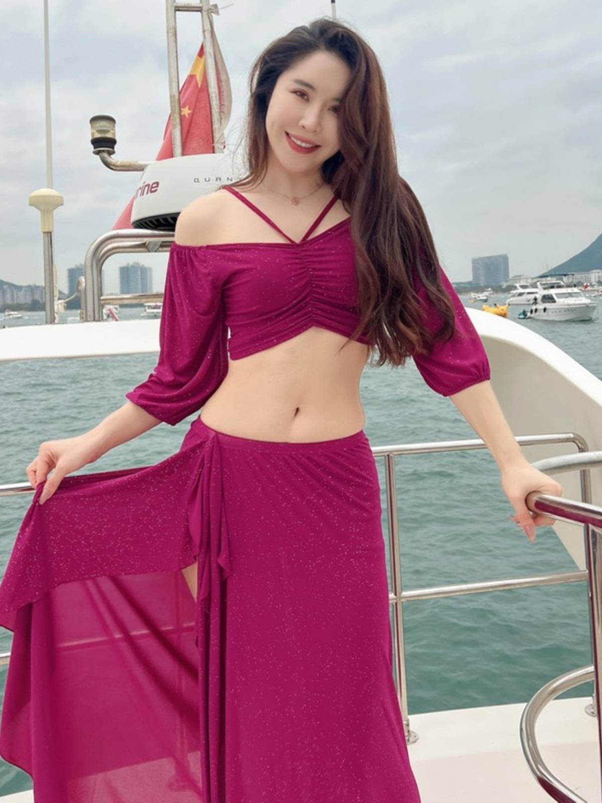Belly Dance French Palace Wind Skirt Set New Oriental Dance Watch Performance Practice Female Group Service Class 2024