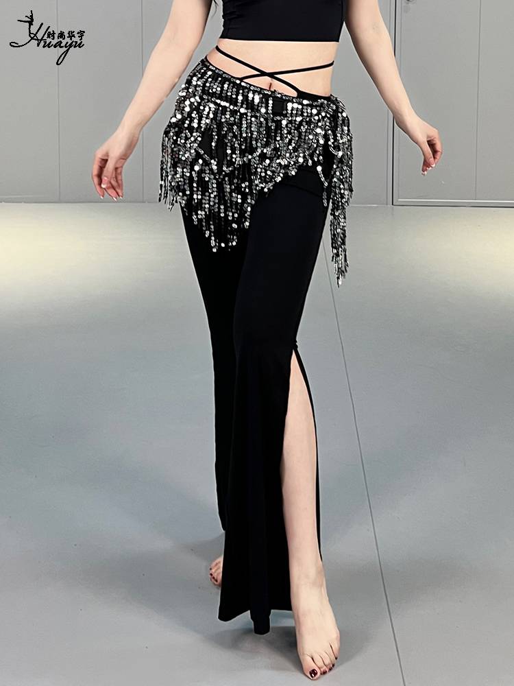 Belly dance waist chain sequin hip hip towel skirt and waist fart curtain stage performance shows belt Indian dance waist towel accessories