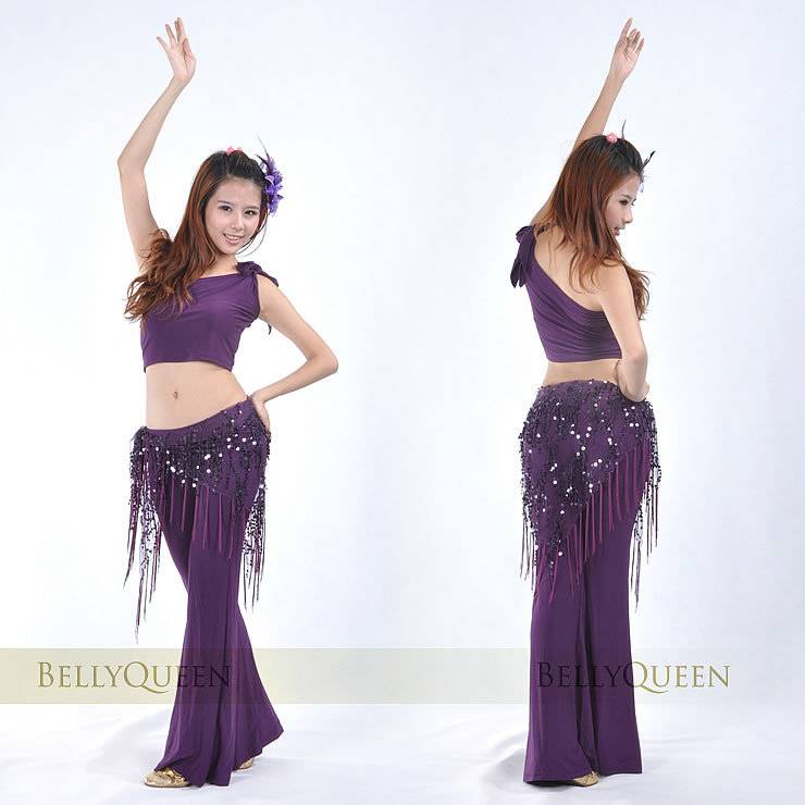 Belly Dance Clothing Exercise Set Performance Performance Performance Indian Dance Practice Special Setable Three -piece Set 