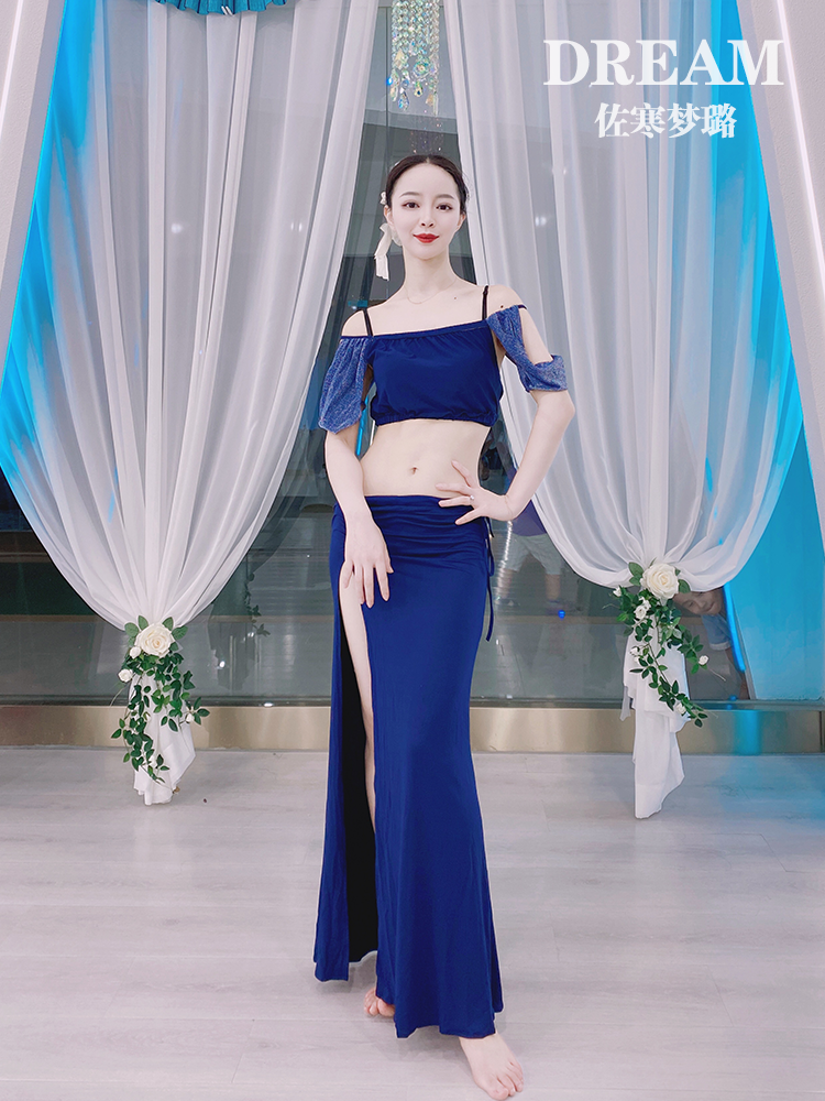 Zuo Hanmeng Lu's belly dance practice dance sexy performance performance shows the gauze summer new breathable beginner female female