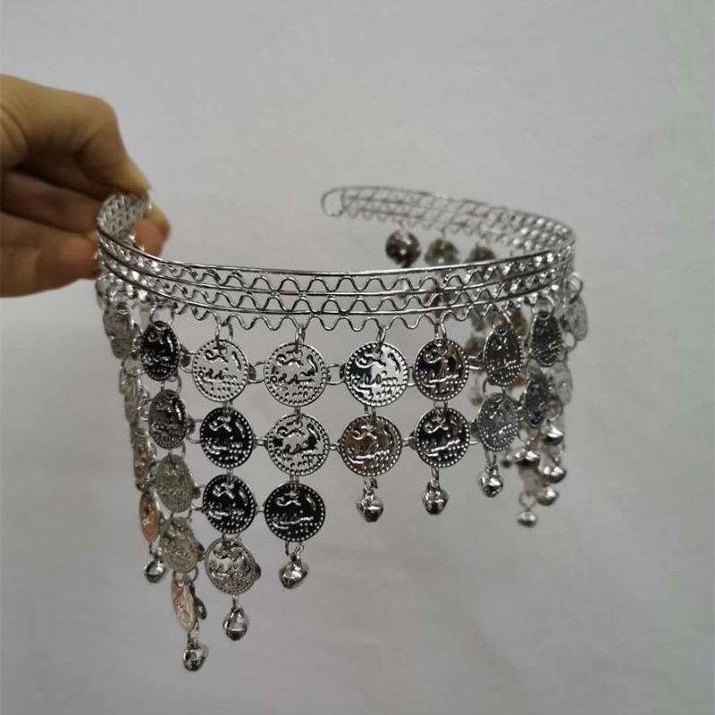 Crazy snap -up belly dance head jewelry head chain clothing suit jewelry accessories special coin head hoop