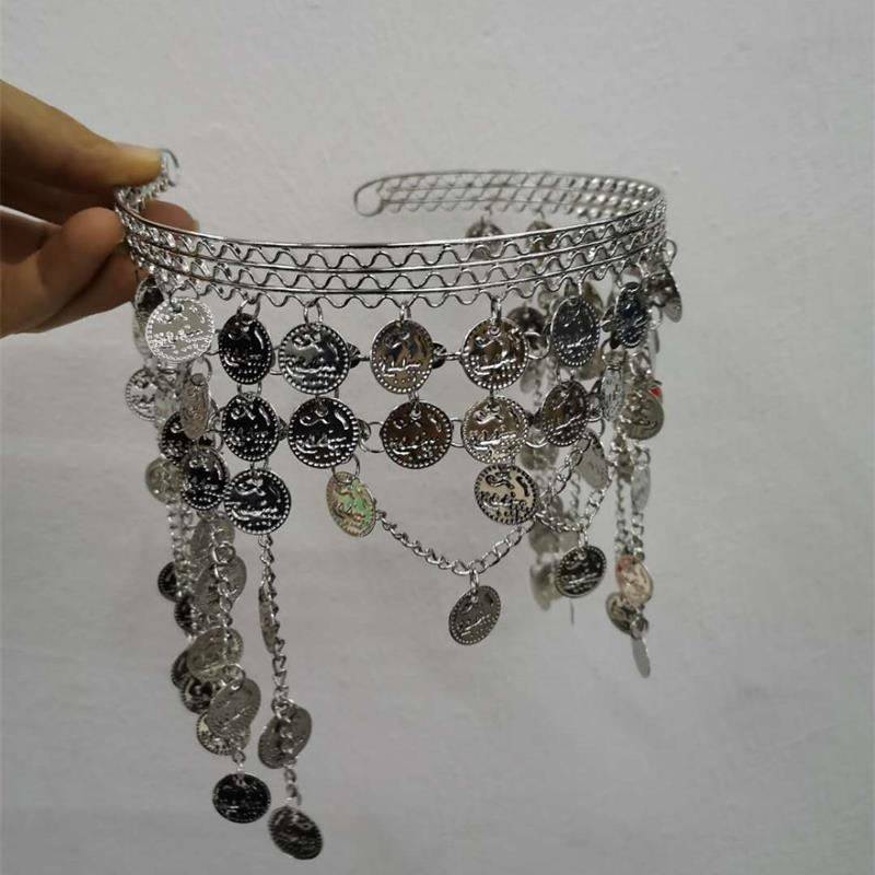 Crazy snap -up belly dance head jewelry head chain clothing suit jewelry accessories special coin head hoop